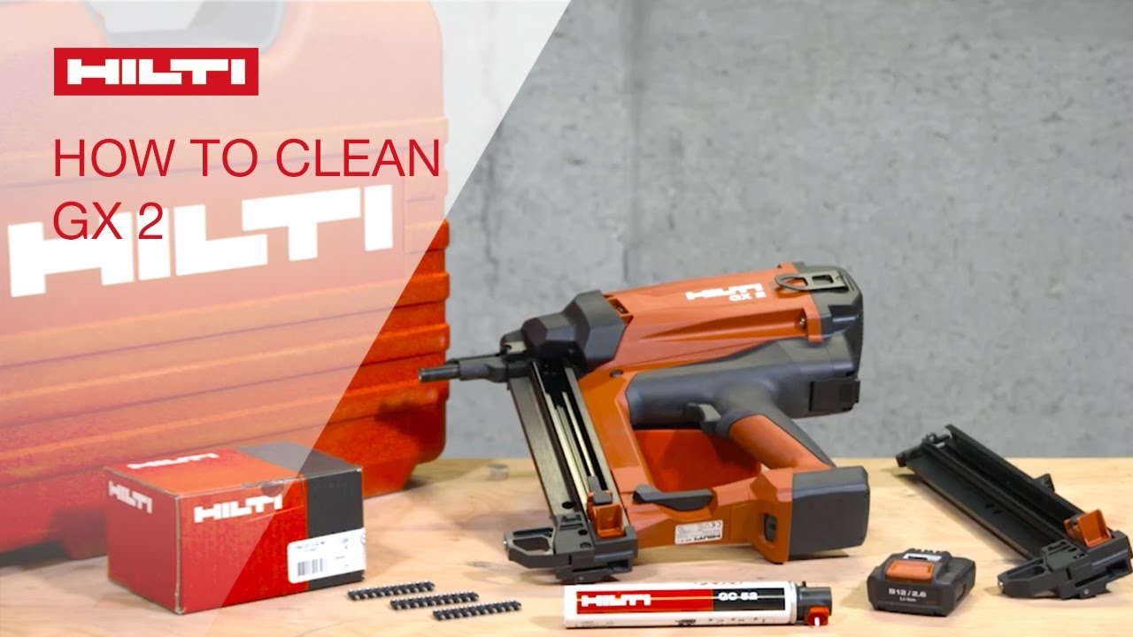 HOW TO clean the Hilti gas-actuated fastening tool GX 2