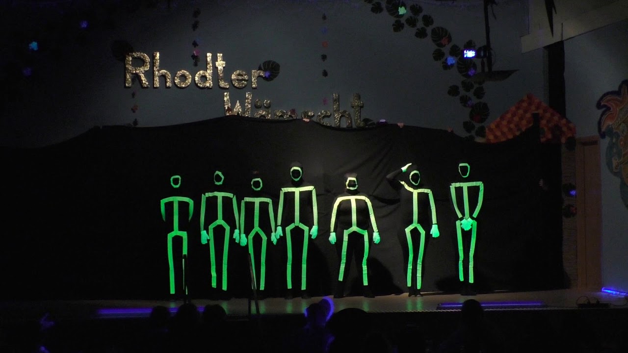 Rhodter Wämscht Showtanz 2019 Gelbe Strichmännchen