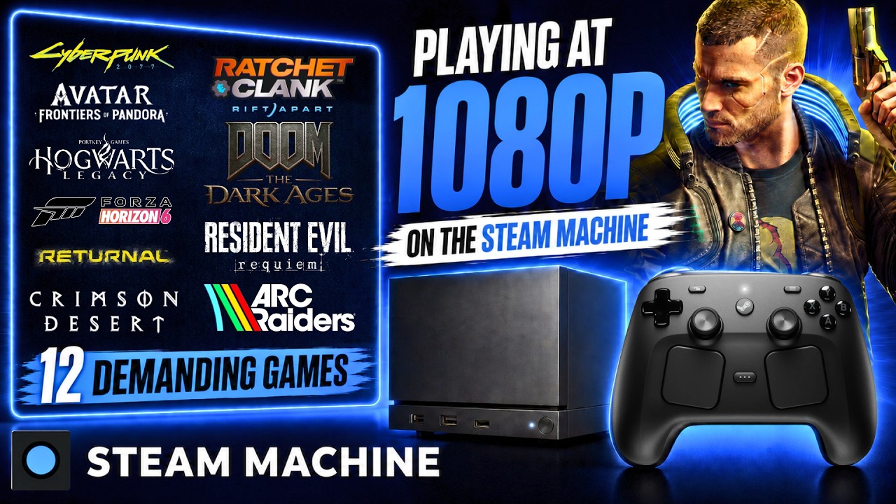 Steam Machine: Testing 12 Modern Demanding Games at 1080p!