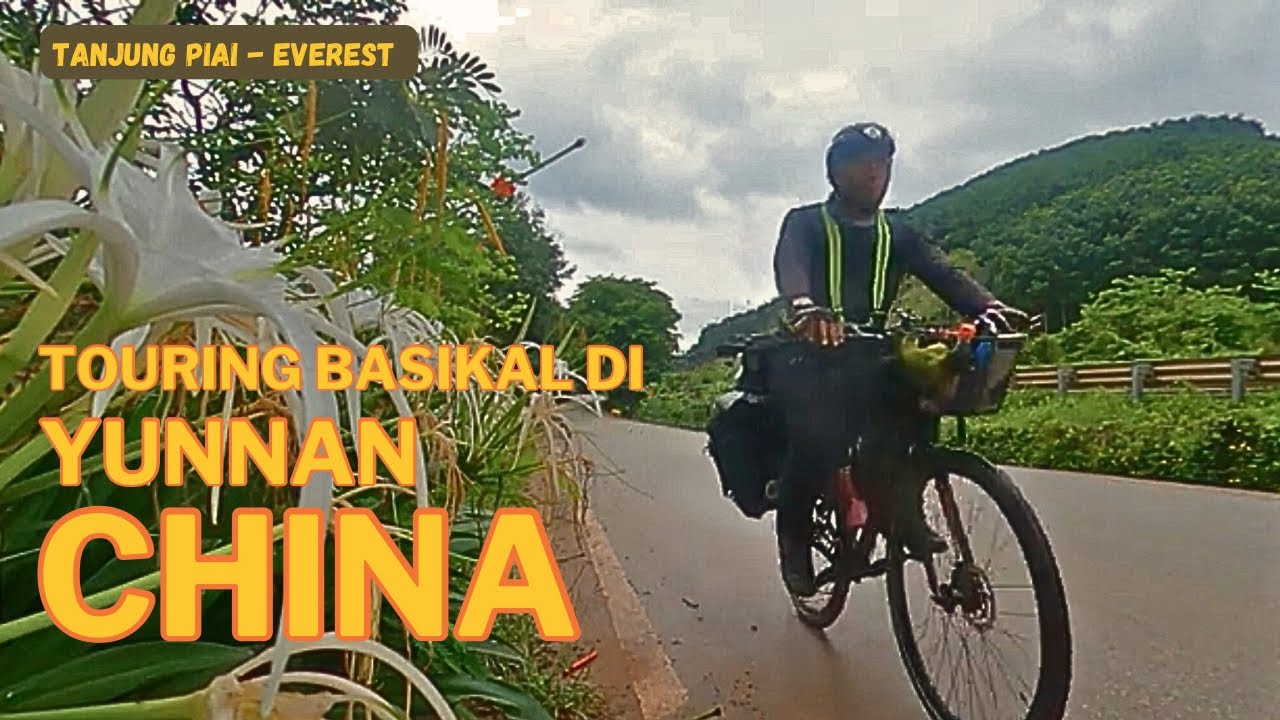 Day 66: Berbasikal di China. Tak sangka jalan cantik gila  (S4 China: Cycling Tg Piai - Everest)