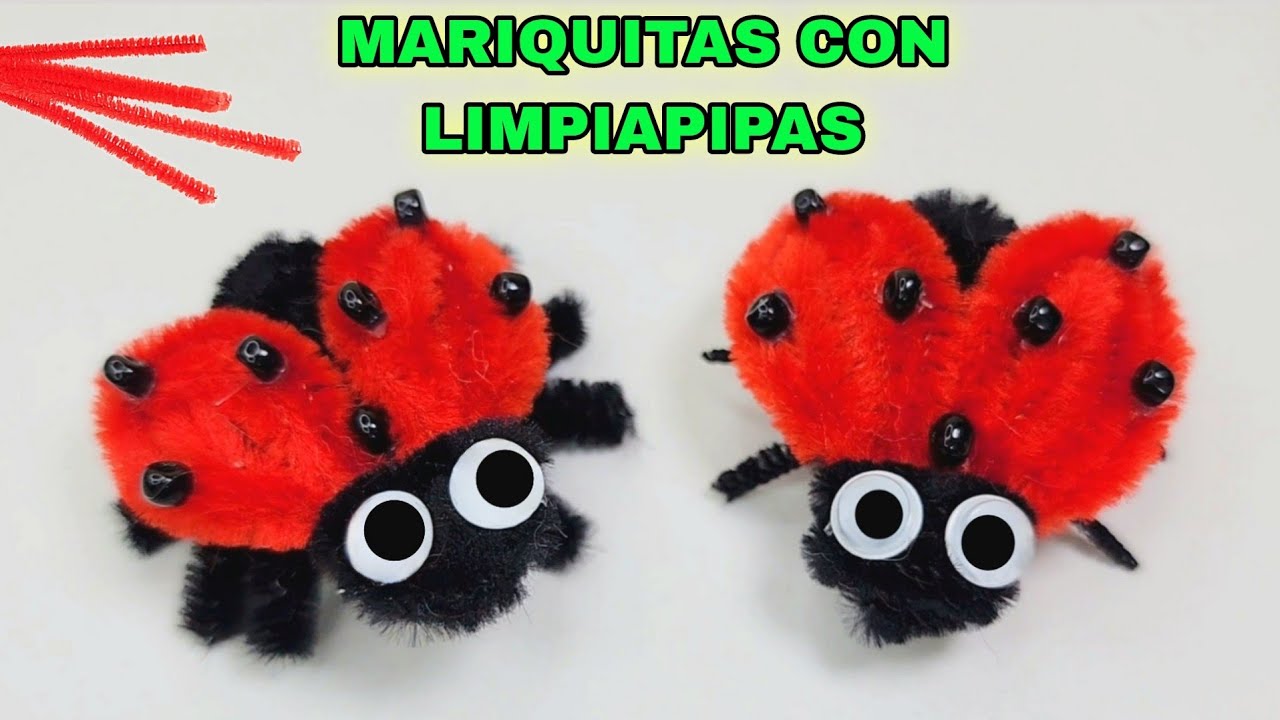 Mariquita de Limpiapipas FACIL Y RAPIDO
