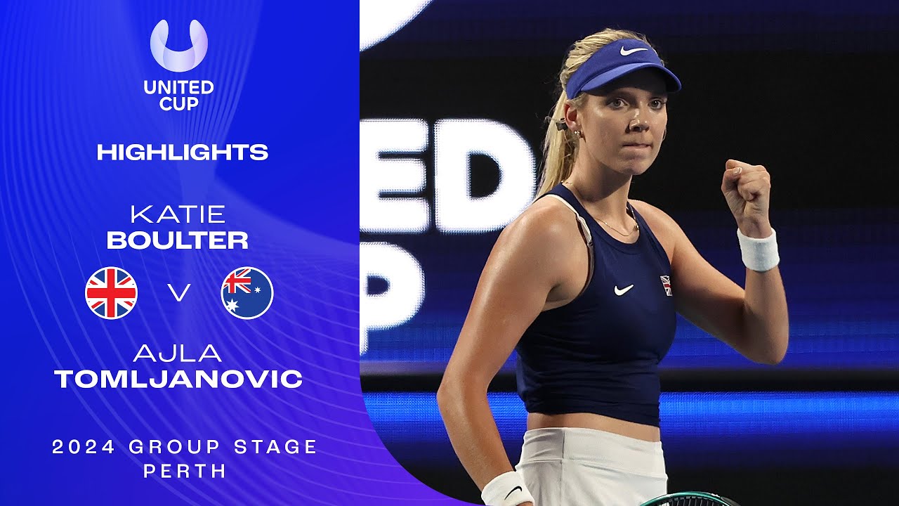 Katie Boulter v Ajla Tomljanovic Highlights | United Cup 2024 Group C
