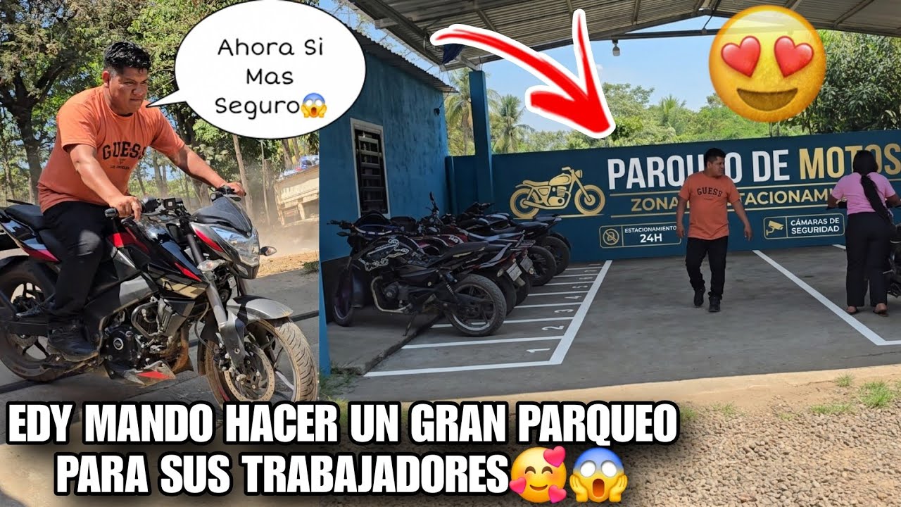 EDY Dejo Boca Abierta Atodos Sus Trabajadores Con El Nuevo Parqueo Que Les Mando Hacer🥰😱Que Bonito😮?