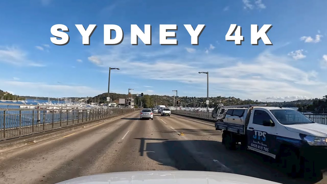 Driving in Sydney, Australia on a beautiful day -  Mosman & Balgowlah | 4K