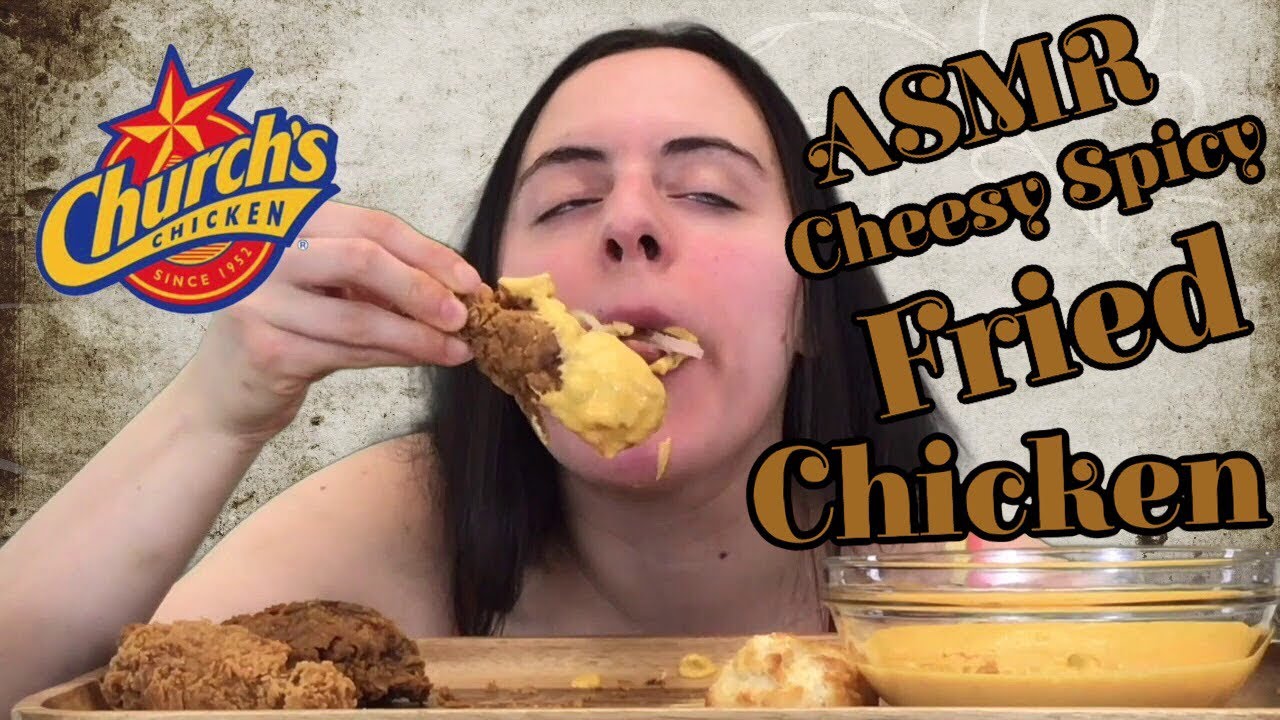 ASMR CHEESY SPICY FRIED CHICKEN | NO TALKING | ZACH CHOI ASMR TAG