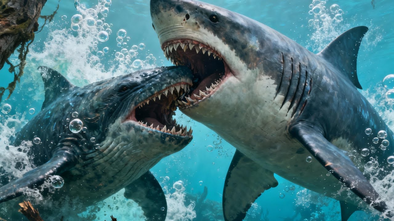 How 9 Million Years Ago Leviathan vs. Megalodon Maul Mangrove Shallows