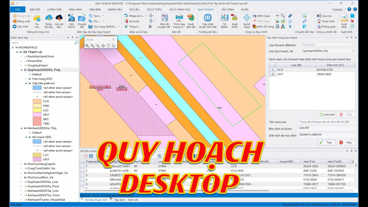 [QHKHSDD] GIỚI THIỆU PHẦN MỀM QUY HOẠCH DESKTOP
