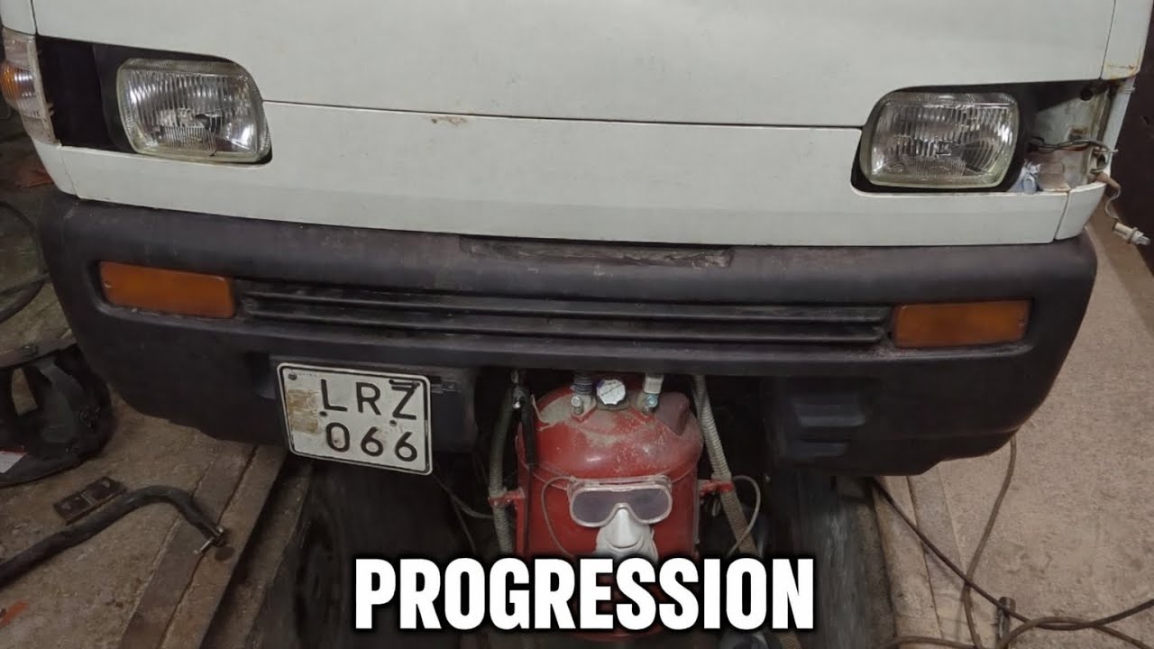 Replacing Headlights & Sandblasting My Suzuki Carry 