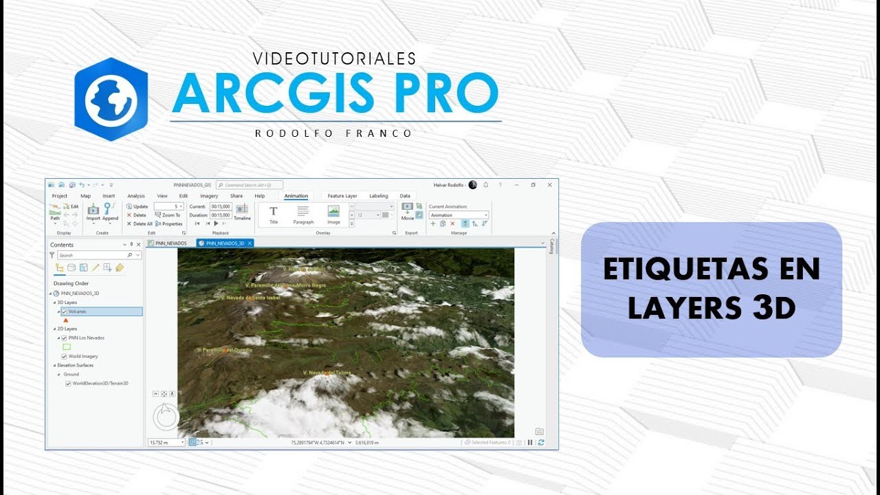 ArcGis Pro - Etiquetas en Layers 3D