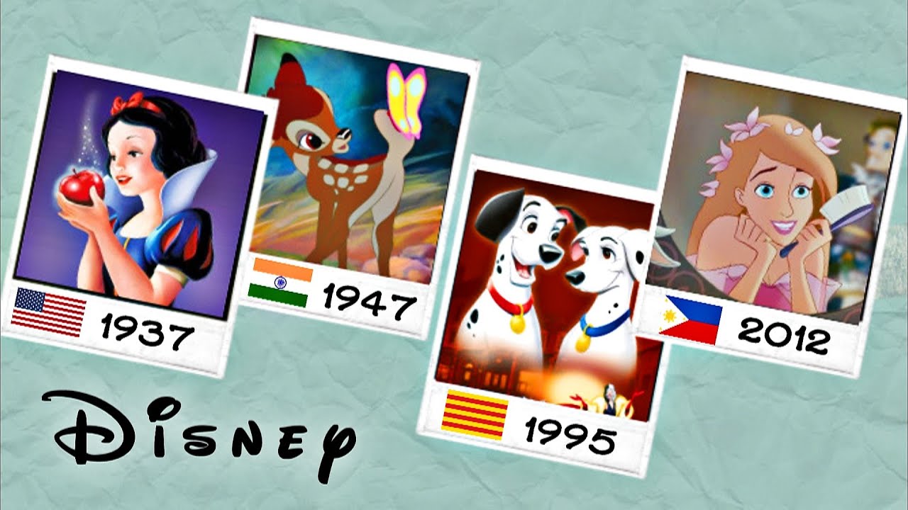 Disney's FIRST movie (in 25 Languages)