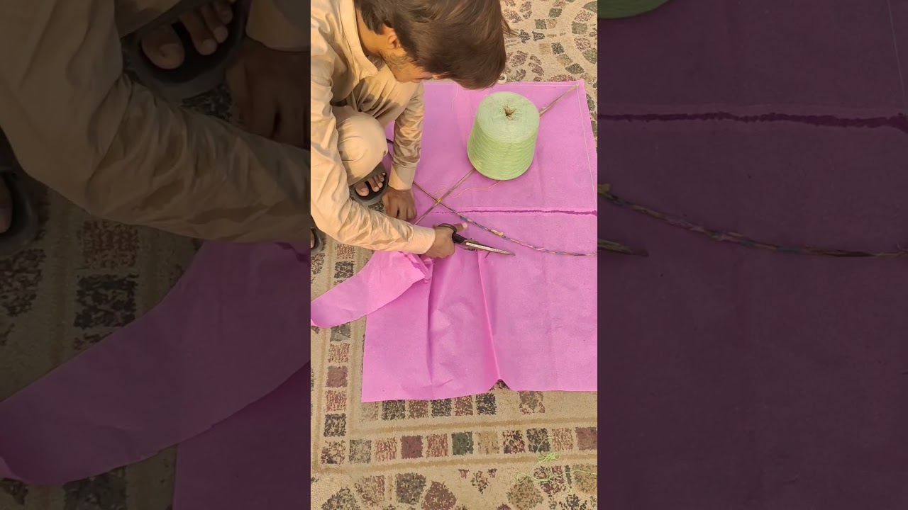 Make Kite New Trick & Kite Fly With Thread