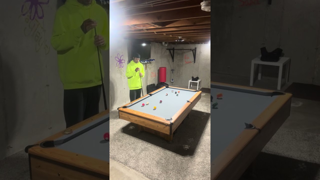 After months of hard work I finally did it! Ran my first rack of balls! 