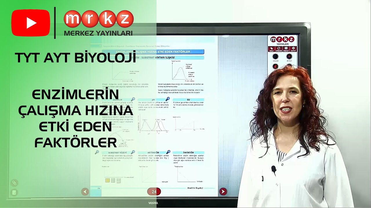 7) Enzimlerin Çalışma Hızına Etki Eden Faktörler TYT AYT BİYOLOJİ