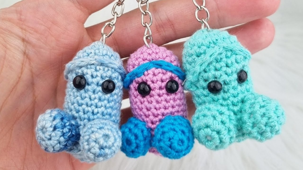 Crochet Penis Keychain | Free Keychain Wiwi Step by Step Tutorial | Miguelscrochet