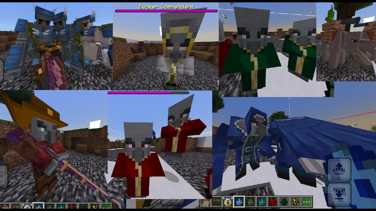 Illager's, Iron Golem's, Mutant's and Animal's epic battle.