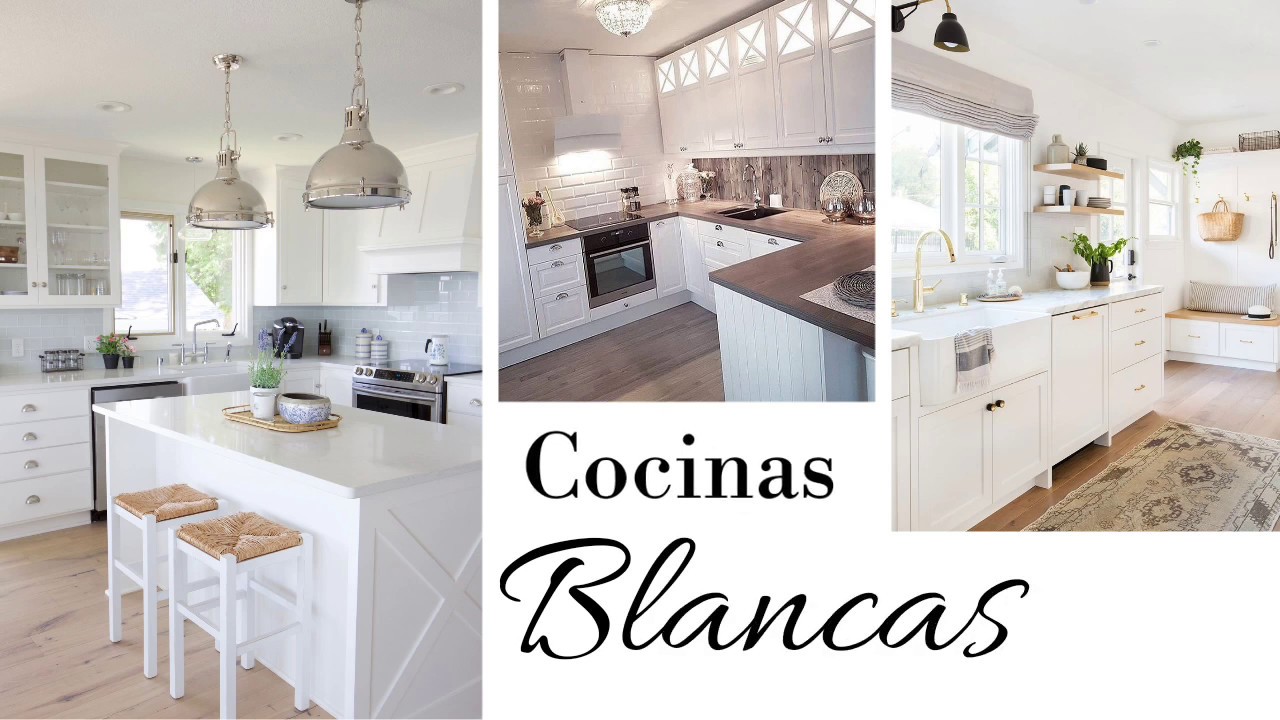 IDEAS DE DECORACIÓN PARA COCINAS | Cocinas en color BLANCO | AVanguardia