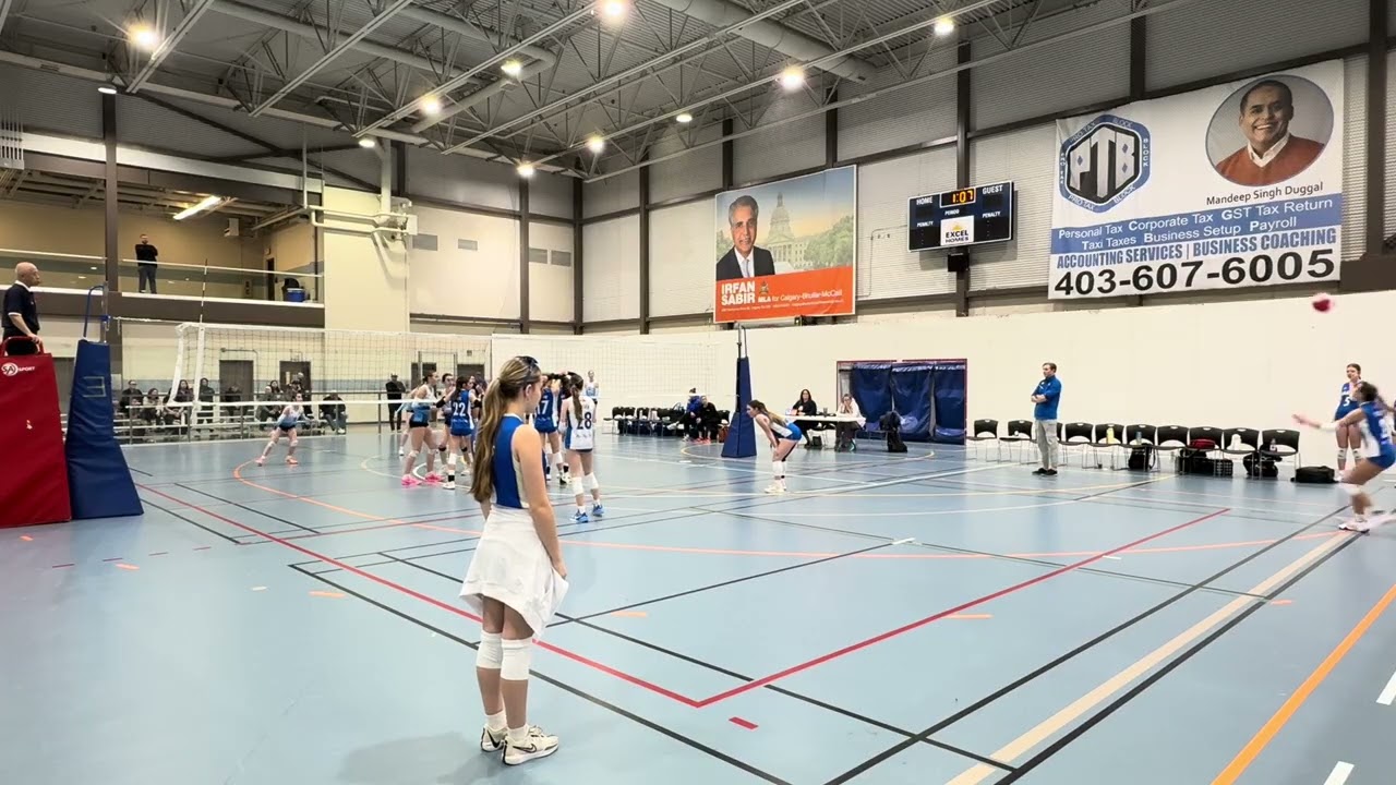 AVA 1 Team White vs LVC Red Set 2 final score 21-25 for LVC
