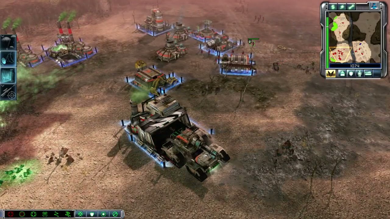 Skirmish Gameplay! CNC3 Kane's Wrath PC GDI Versus Steel Talons 1V1 Deadly Sertao Easy AI