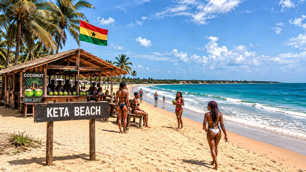 This Is The Best and Cleanest Beach In Ghana 🇬🇭