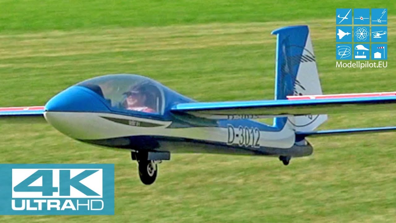 SWIFT S-1 RC SCALE GLIDER 1:2,5 DOMINIK BRAUN DG-FLUGMODELLBAUTECHNIK F-SCHLEPP PZL-104 WILGA [4K]