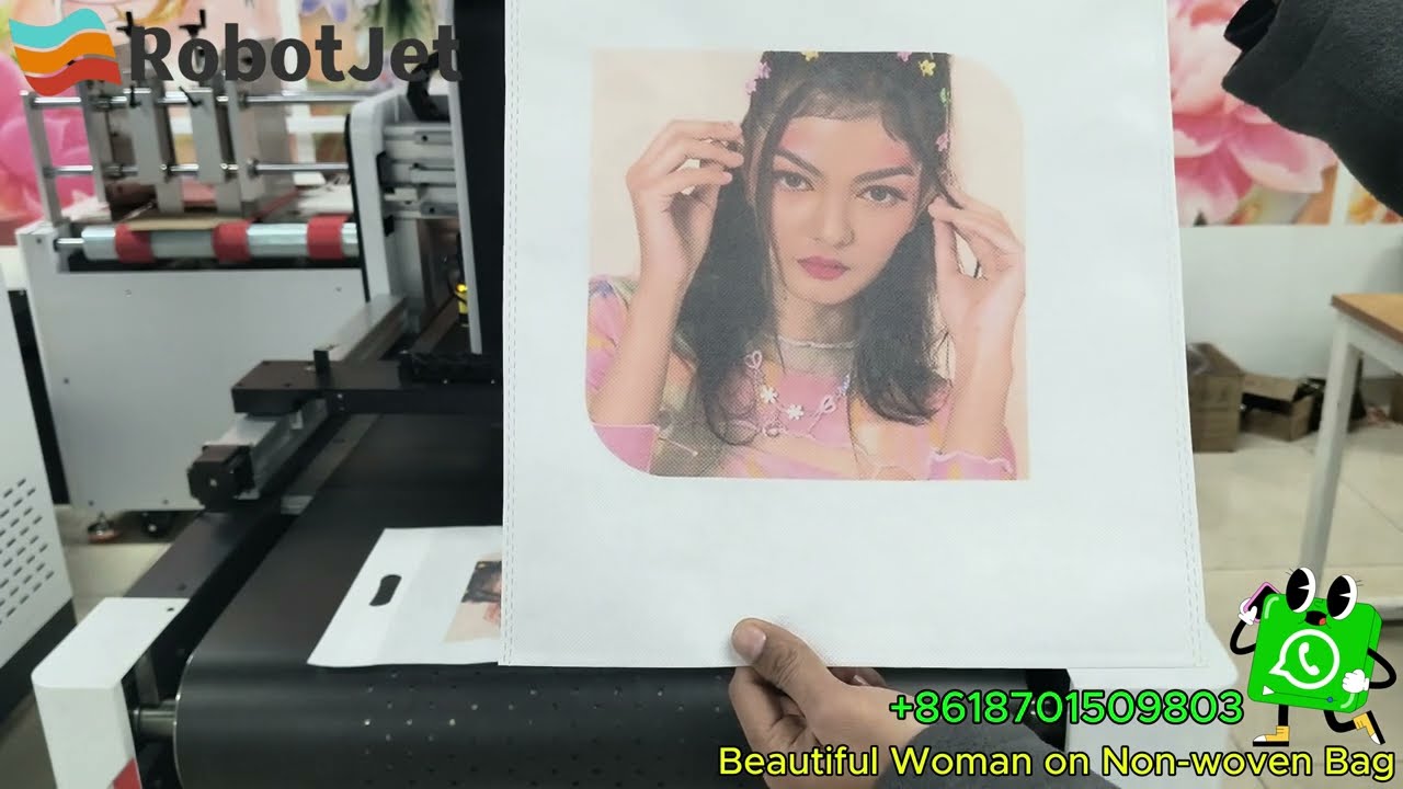 Multi Color Non-Woven Bags Printing With Digital Technology Machine 
