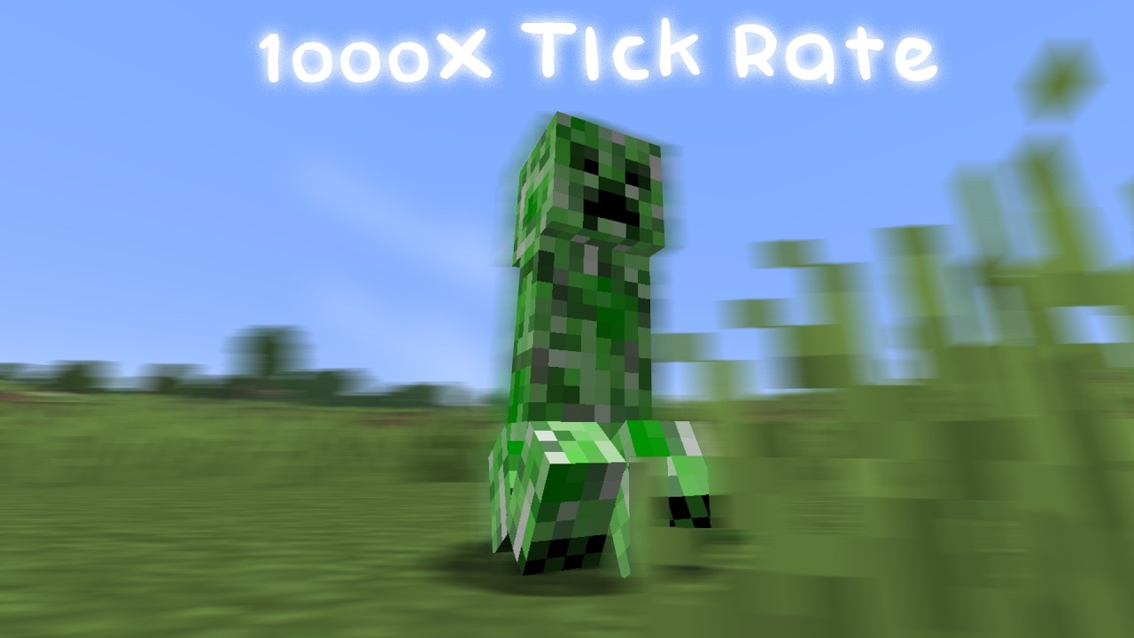 I tried to BEAT MINECRAFT at 1000x the normal tickrate