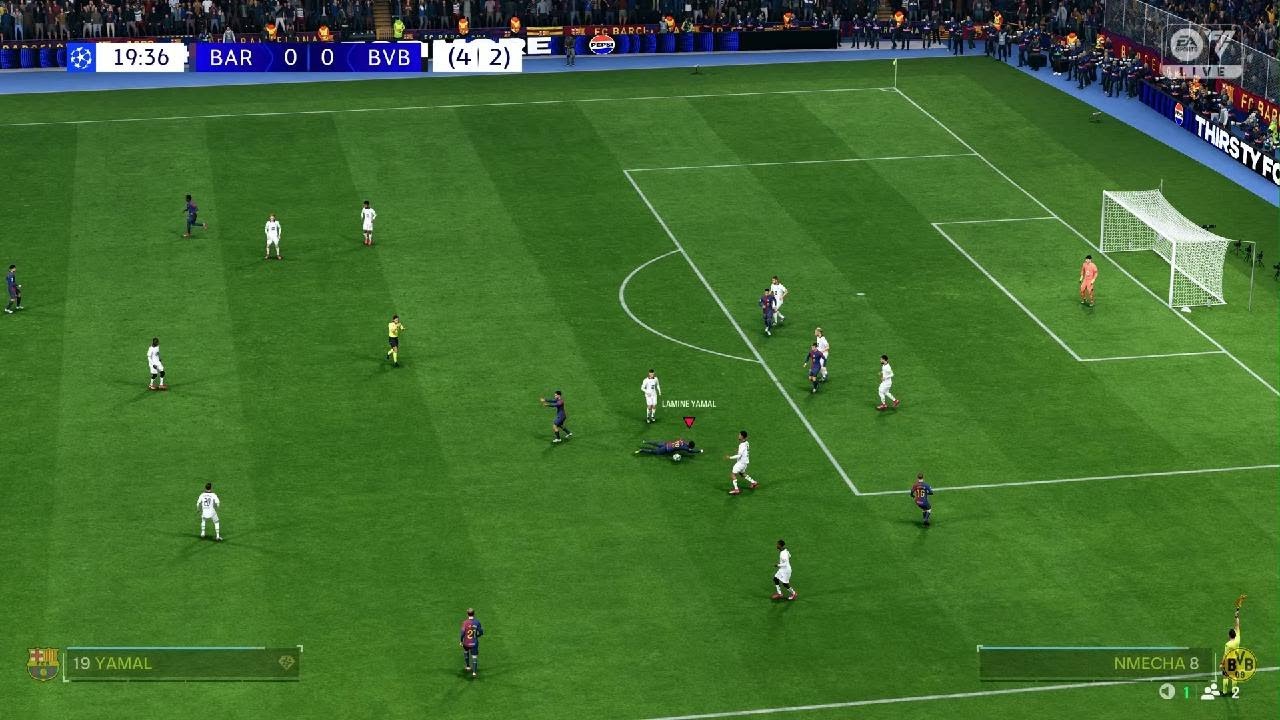 EA SPORTS FC 25 UEFA CHAMPIONS LEAGUE ROUND OFF 16 SECOND LEG BARCELONA VS BORRUSIA DORTMUND