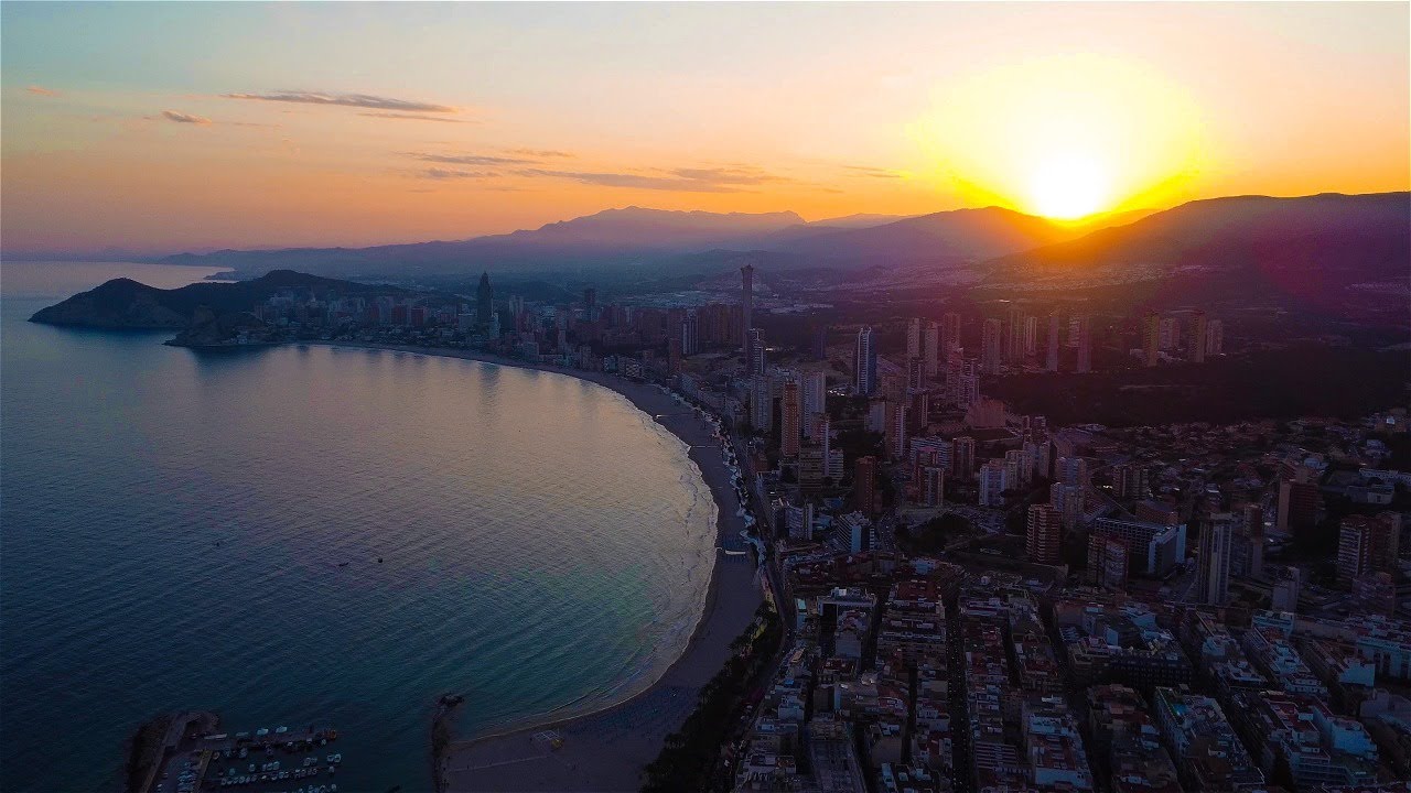 [4K] Benidorm Sunset by Drone