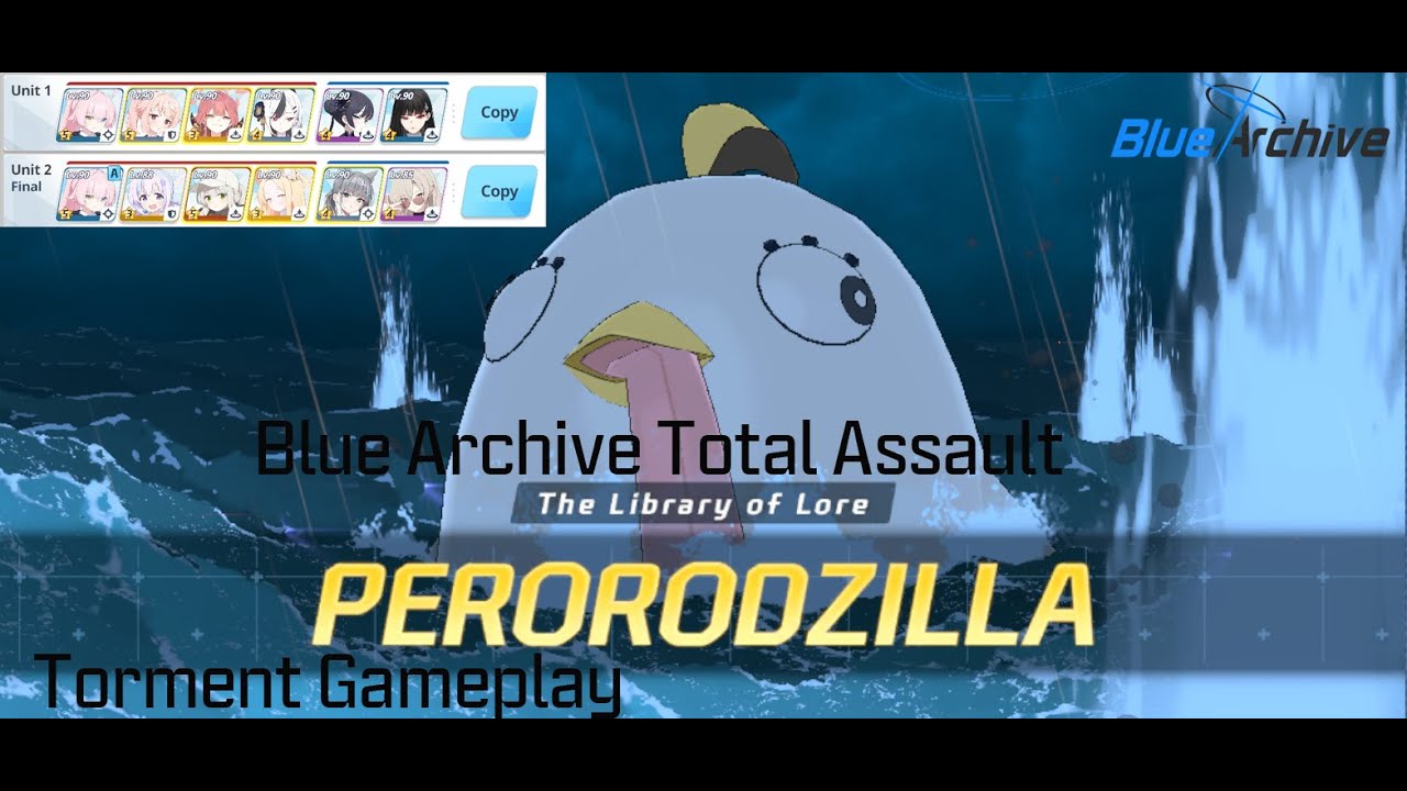 Blue Archive Total Assault Perorodzilla Torment Gameplay