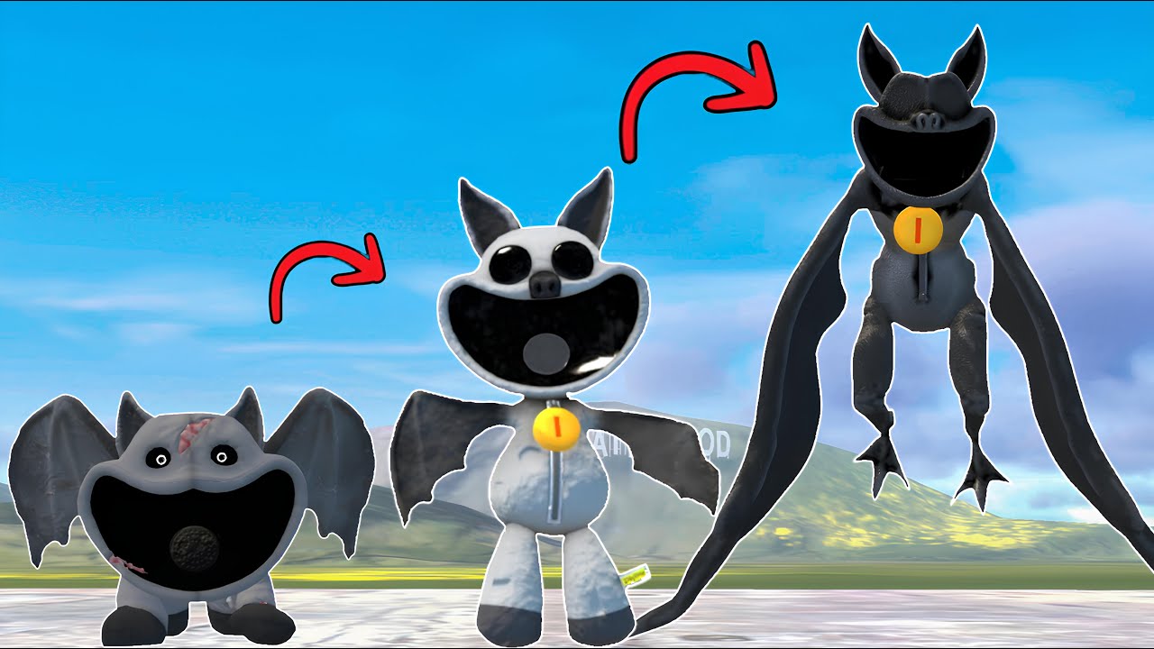 EVOLUTION OF BANDIT BAT | NEW BANDIT BAT SMILING CRITTERS POPPY PLAYTIME CHAPTER 3 In Garry's Mod!