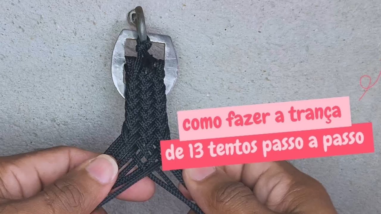 como fazer a trança de 13 tentos passo a passo