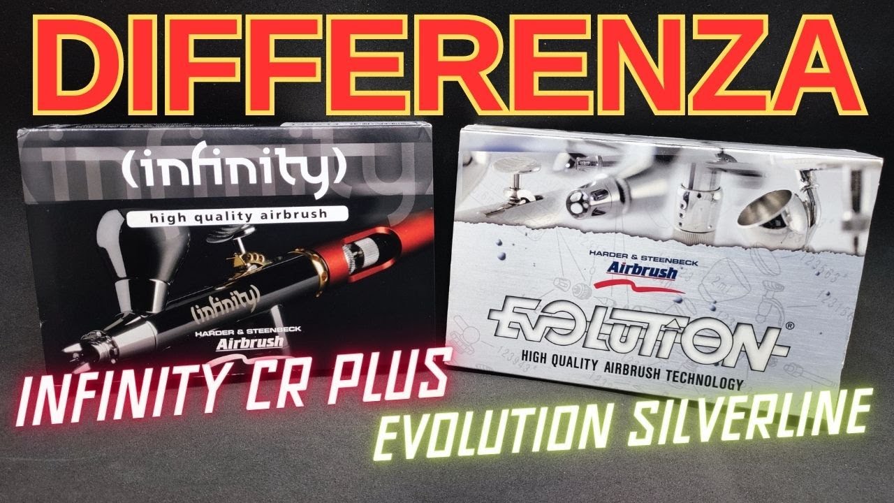 Differenza tra Aerografo Harder e Steenbeck Infinity CR Plus ed Evolution Silverline