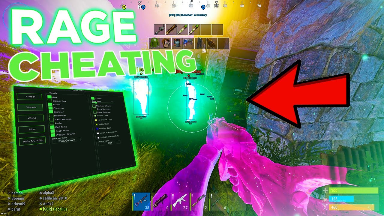 I used RAGE RUST CHEATS to Destroy Clans with BEST RUST CHEAT..