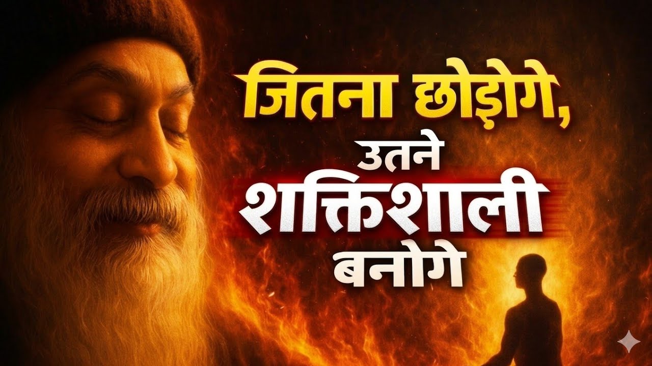 OSHO - जितना छोड़ोगे, उतने शक्तिशाली बनोगे | जीवन बदल देने वाला सत्य। OSHO MOTIVATION SPEECH 