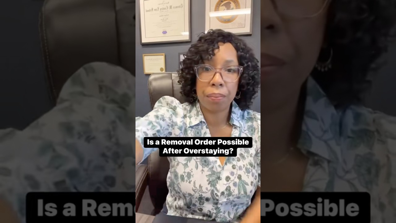 Is a removal order possible after overstaying?