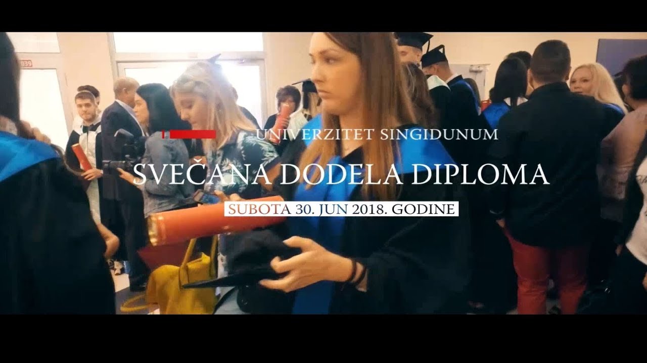 Svečana dodela diploma na Univerzitetu Singidunum, jun 2018. godine