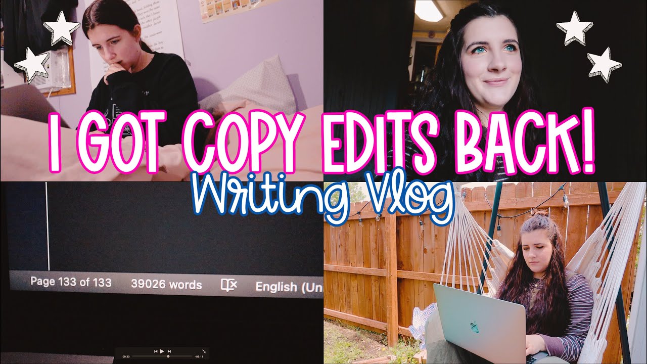 I got my copy edits back from the editor! | Authortube Writing Vlog