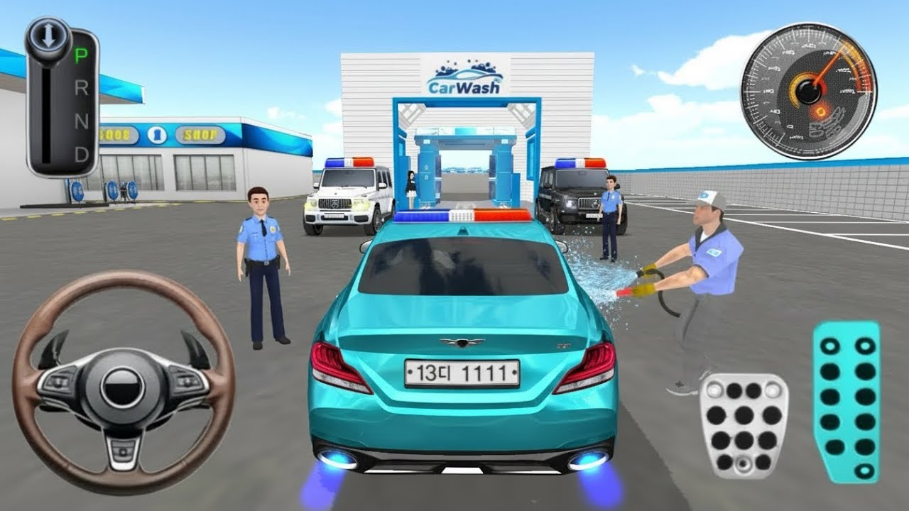 New Police Car Repair & Parking🅿️💥| 3D Driving Class 2025 | Android gameplay
