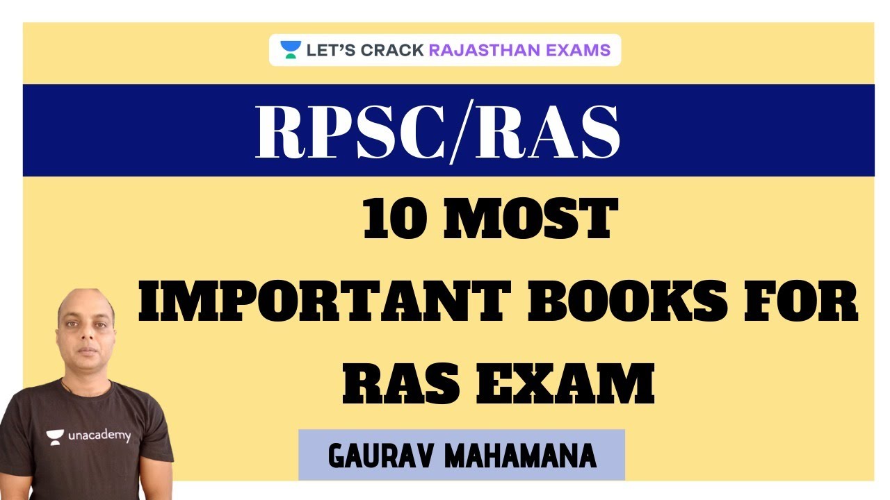 10 Most Important Books for RAS Exam  | Strategy Session | RAS/RPSC 2020 | Gaurav Mahamana