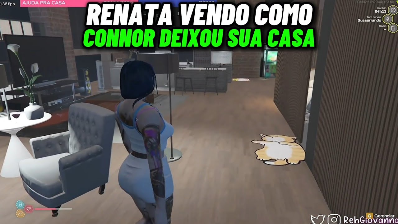 REAÇÃO DA RENATA AO ENTRAR NA CASA E VER O QUE CONNOR FEZ KKKKKKKK