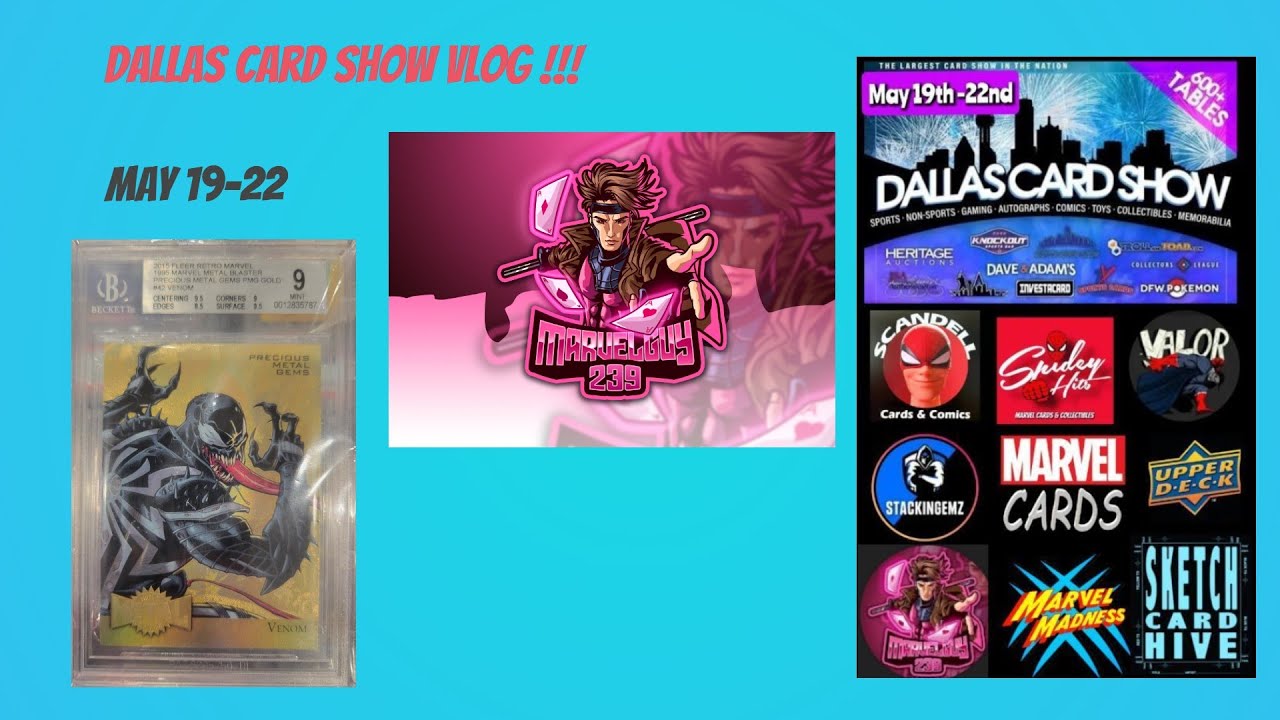 Dallas Card Show Vlog !! May 19 - 22