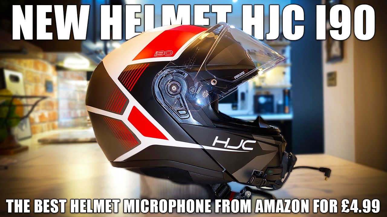 New Helmet HJC i90 & Possibly The Best Helmet Microphone