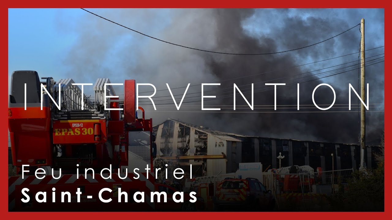 Feu industriel  à Saint-Chamas