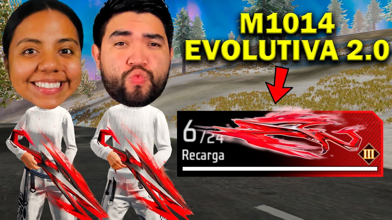 JUGAMOS CON LA M1014 EVOLUTIVA 2.0 CON 3 CHIPS EN FREEFIRE😱 LA MEJOR EVOLUTIVA