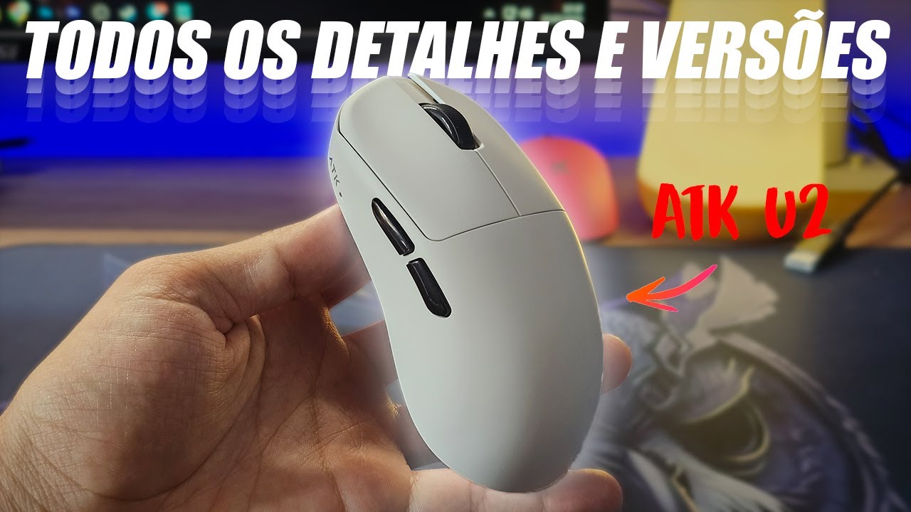 Mouse sem fio ATK U2 em TODOS OS DETALHES e VERSÕES!