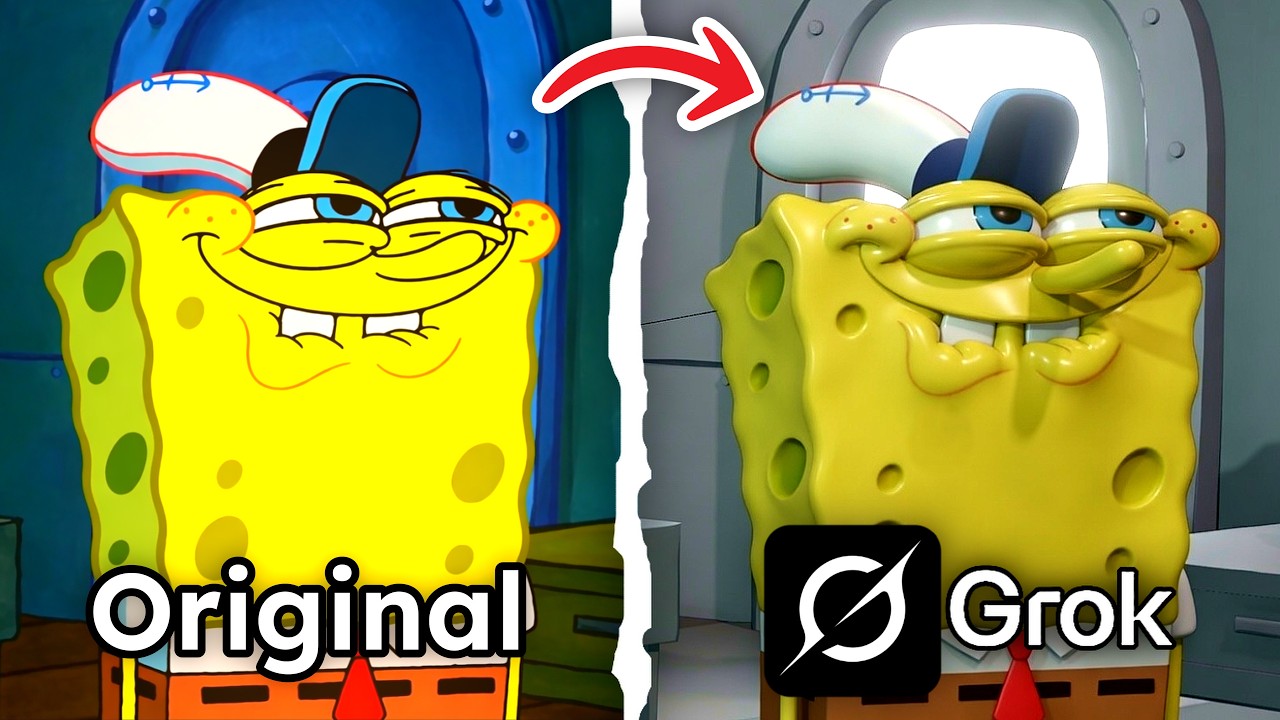 I Asked Grok AI To Remake Iconic SpongeBob Scenes FROM SCRATCH!