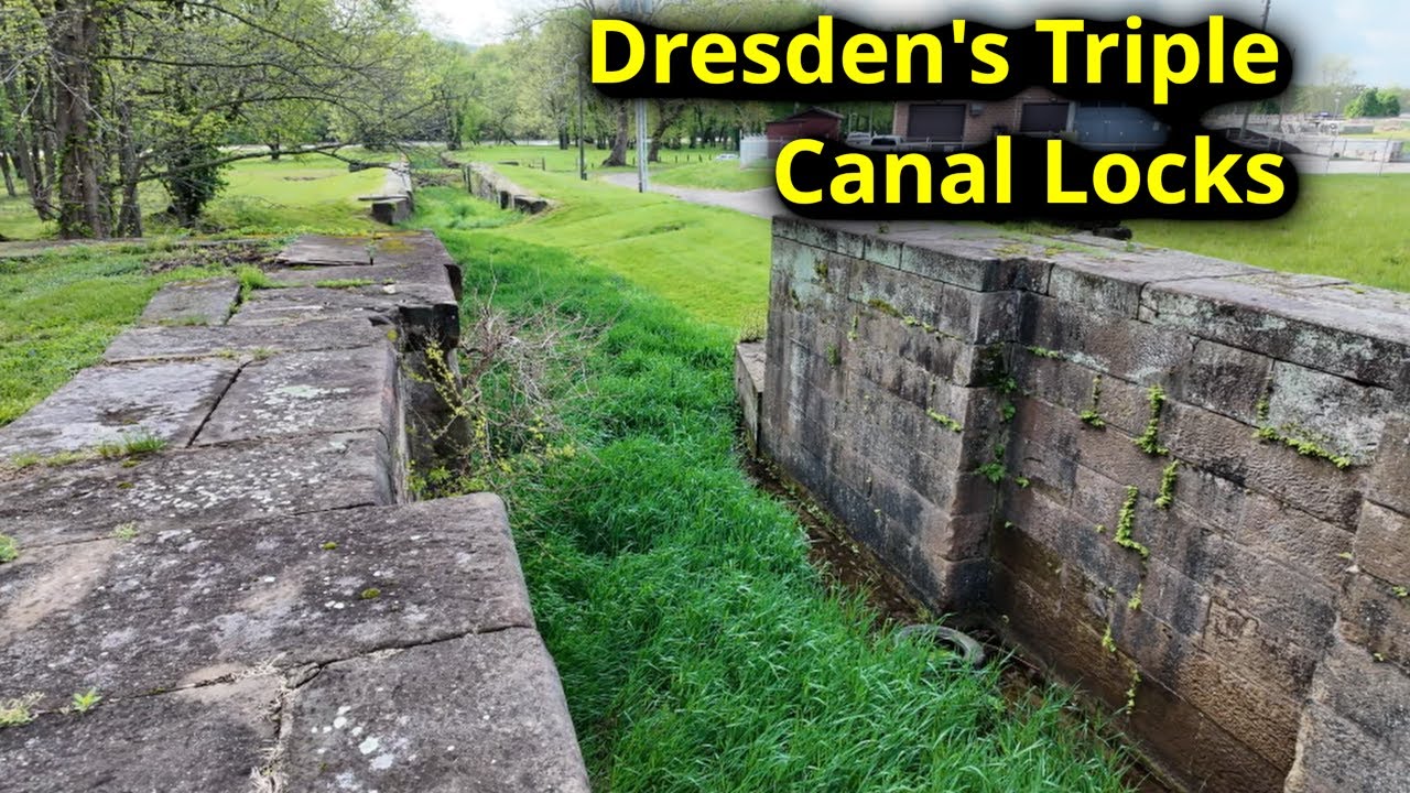Exploring Dresden's HIGH SPEED Triple Canal Lock!