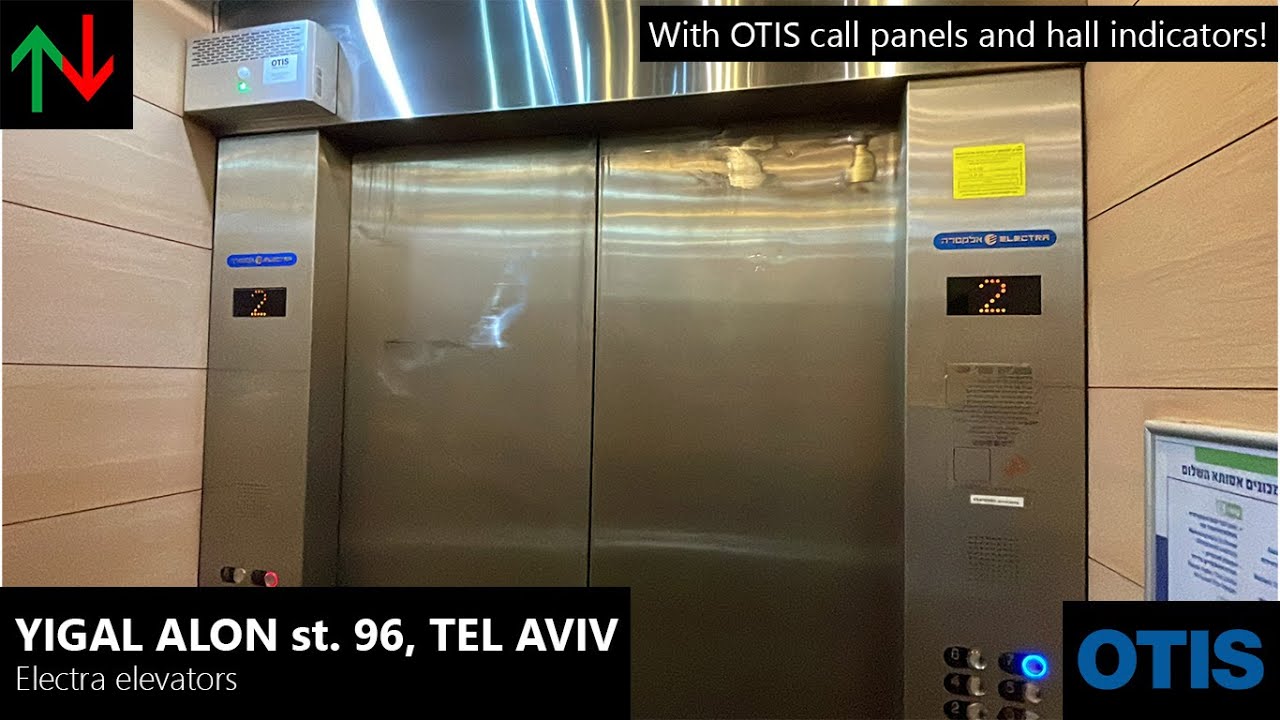 2004 Electra traction elevators @ Yigal Alon st. 96, Tel Aviv, Israel.