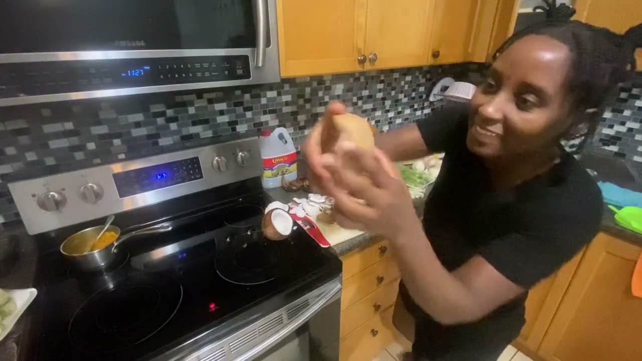 Making coconut run dun n drops 