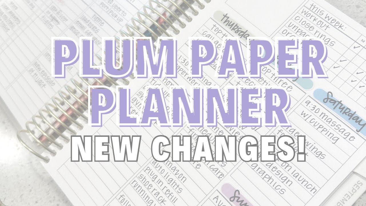 NEW Plum Paper Changes | 2023